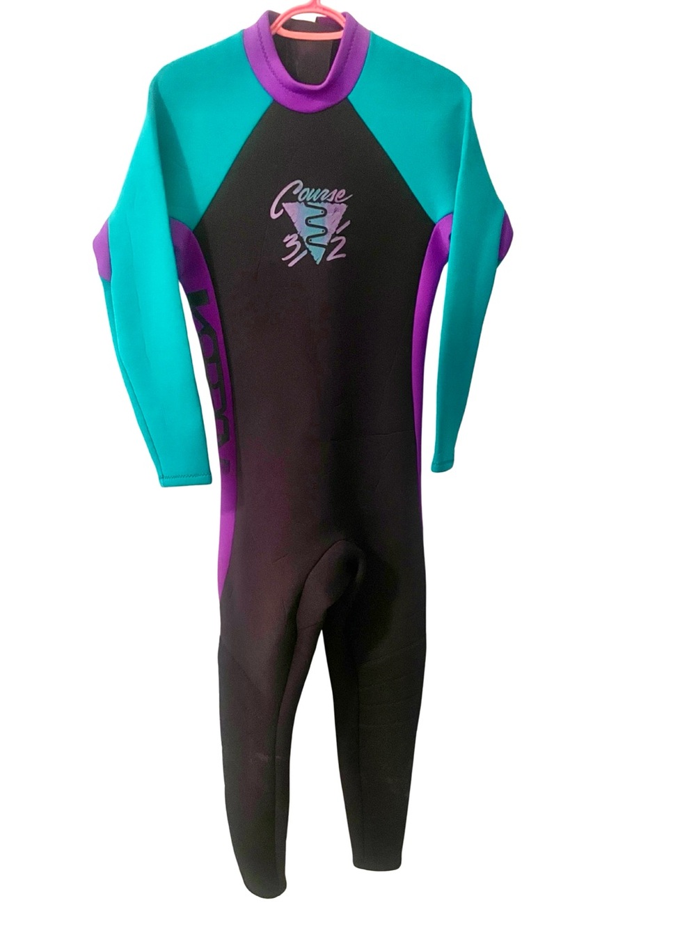 VTG Kabbani USA Full Body Neoprene Wetsuit - Black/Teal/Purple